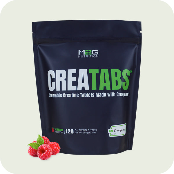 CREATABS® 120 Chewable Creatine Tablets - Raspberry Flavor