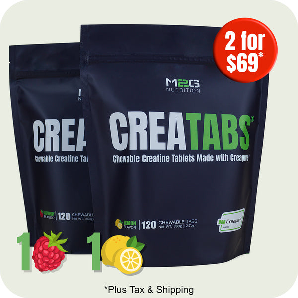 CREATABS® 2-Pack - 240 Chewable Creatine Tablets - Mixed