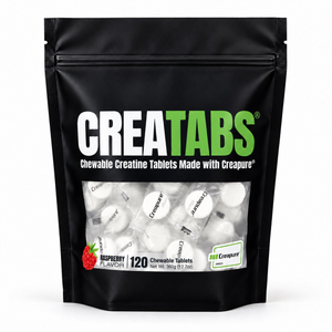 CREATABS® 120 Chewable Creatine Tablets - Raspberry Flavor